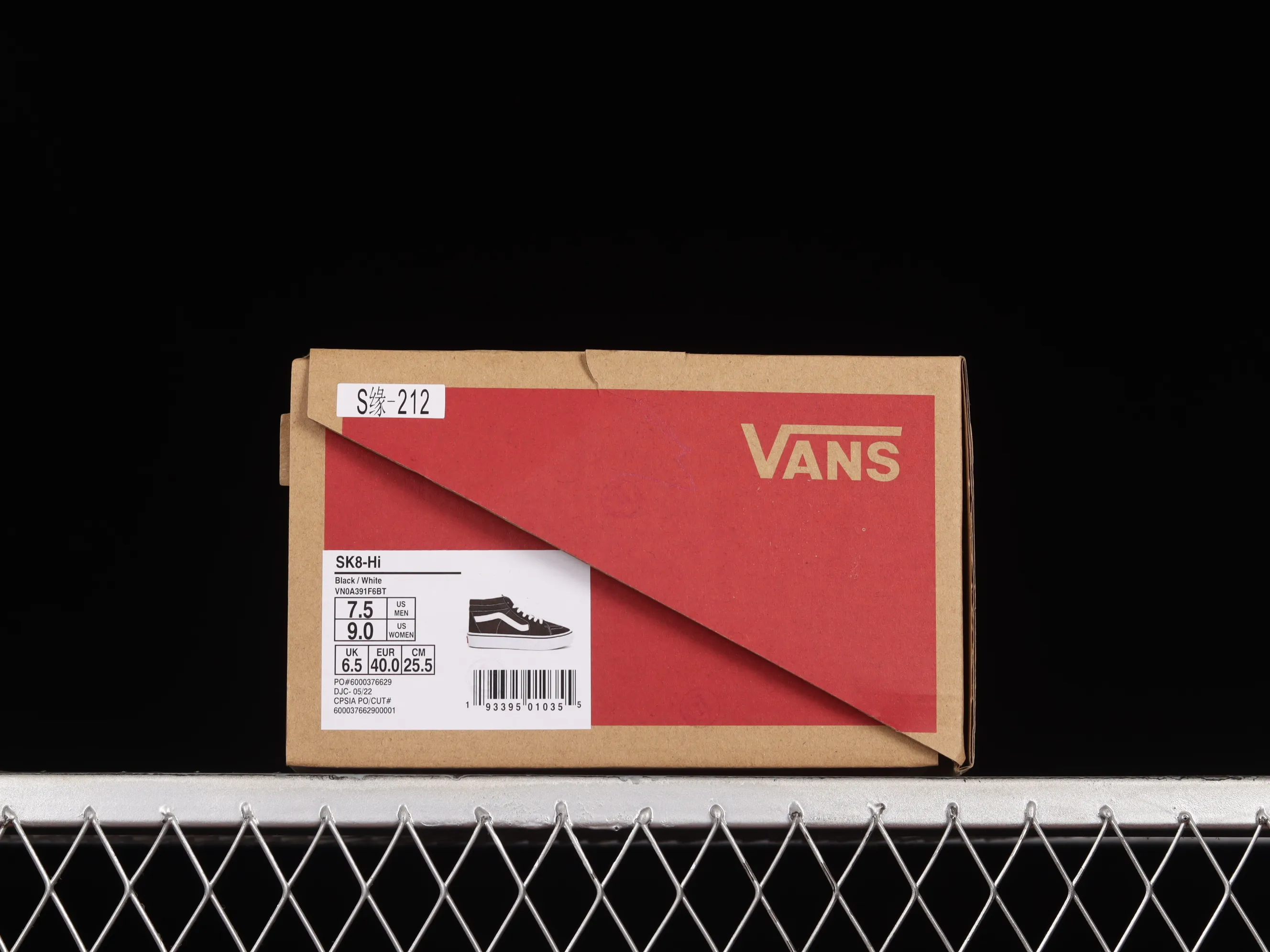 All categories Vans Vans series Vans Mid Vans China Vans SK8-Mid Vans classic black and white Chinese casual sneakers VN0A391F6BT